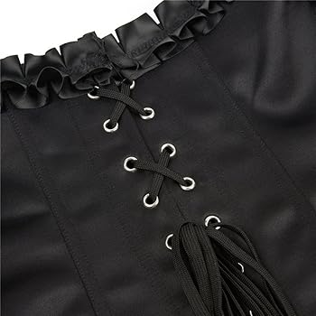 Corset Tops for Women with Sleeves Lace Boned Overbust
